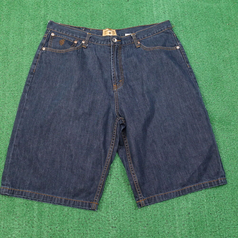 VINTAGE ROCAWEAR DENIM COMPANY HIPHOP 00s Y2K JEAN SHORTS MENS SZ 38